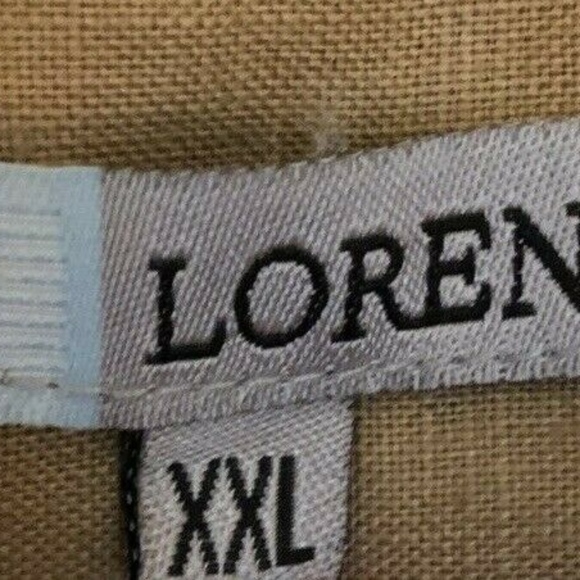 100% Linen Shirt Button Front Size XXL Coco - Picture 4 of 5